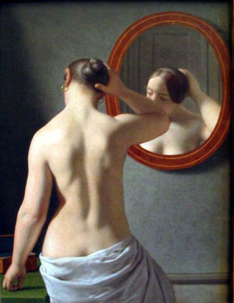 Christoffer Wilhelm Eckersberg Morgentoilette oil painting picture